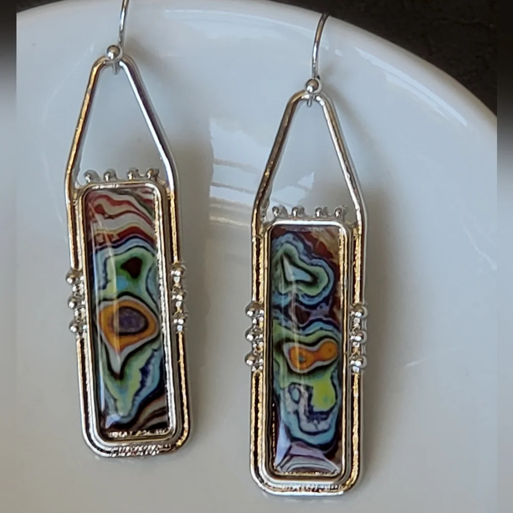 Beautiful Boho Earrings in Silver - Picture 4 of 4